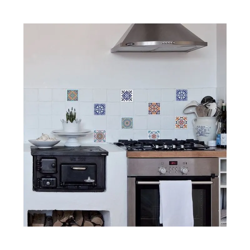 Set 18 stickere adezive decorative, caleidoscop