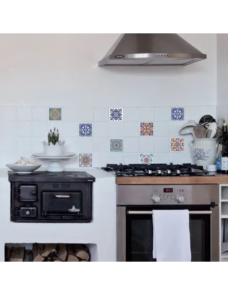 Set 18 stickere adezive decorative, caleidoscop