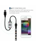 Banda Led decorativa pentru TV de 2m,cu usb bluetooth Wifi RGB