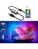 Banda Led decorativa pentru TV de 2m,cu usb bluetooth Wifi RGB