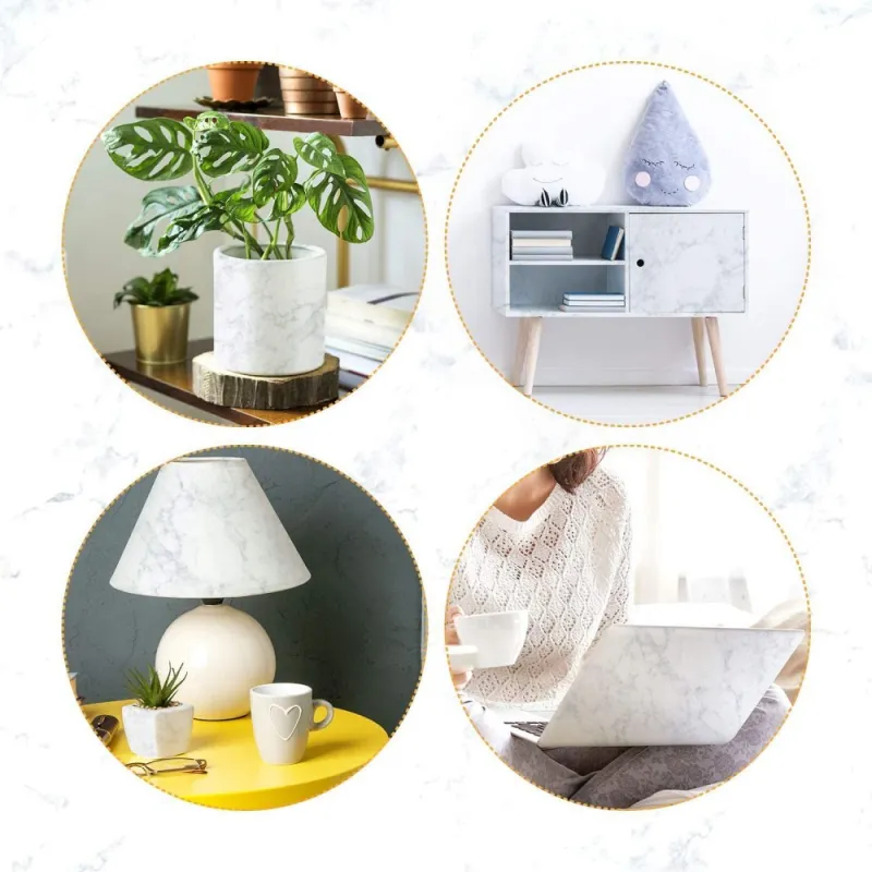 Autocolant autoadeziv tip marmura 61X200 cm-2 Buc red-mag.ro