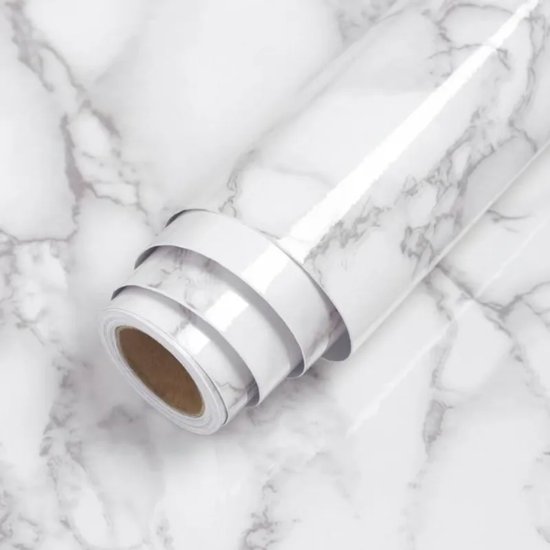 Autocolant autoadeziv tip marmura 61X200 cm-2 Buc red-mag.ro