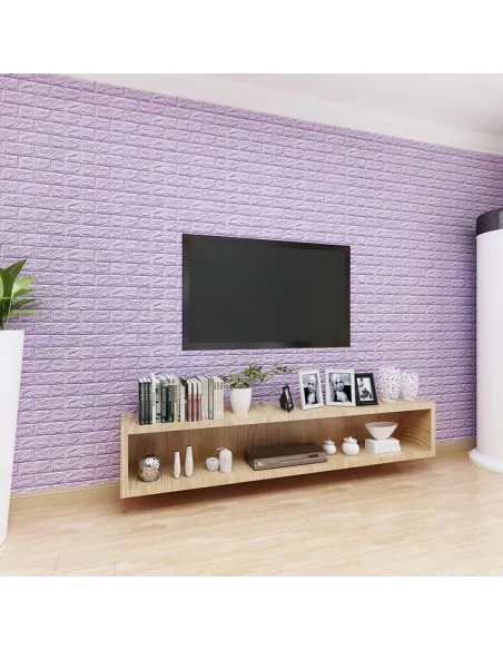 Set 5 Buc Tapet autoadeziv 3D (design caramida), 70*77cm, 3D