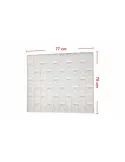 Set 5 Buc Tapet autoadeziv, 3D (design caramida), 70*77cm, Alb