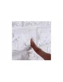 Set 5 Buc Tapet autoadeziv, 3D (design caramida), 70*77cm, Alb