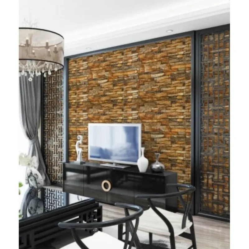 Set 5 Bucati tapet autoadeziv 3 d 70X70 cm piatra diverse