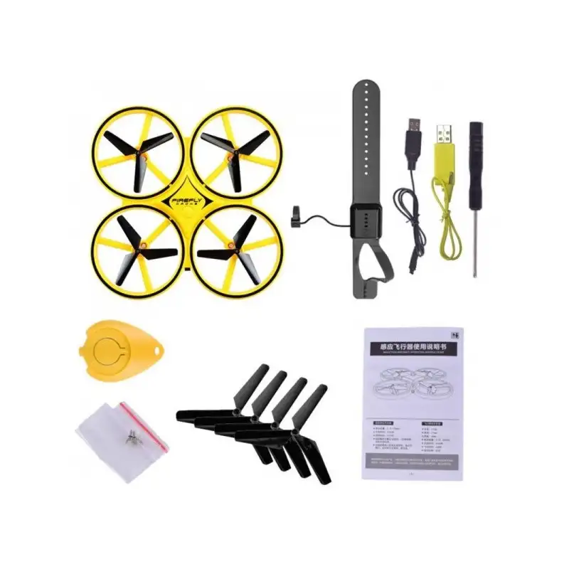 Drona anticoliziune, Quadcopter, Inductie, Gesture Control