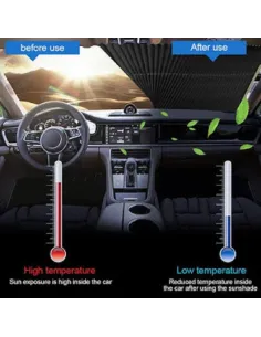 Copertina parasolar auto retractabil cu fixare prin ventuze,tip 2