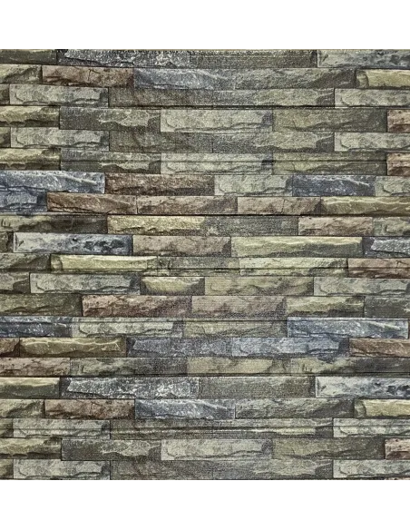 Set 5 Bucati tapet autoadeziv, 70X70 cm, piatra spuma 3D