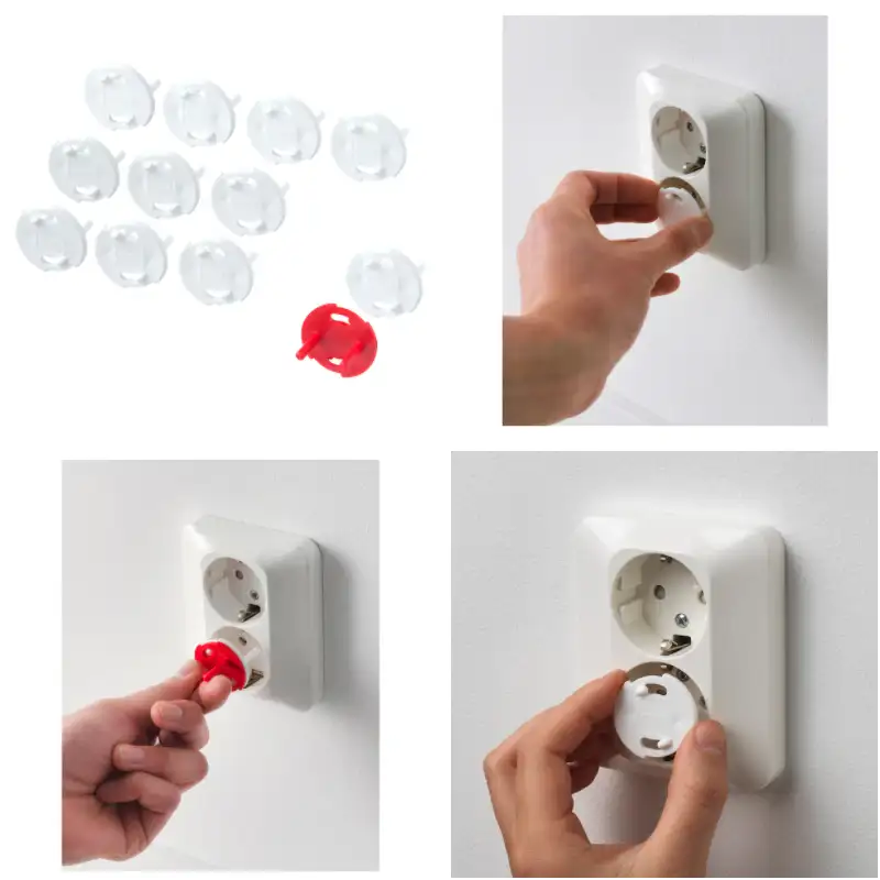 Set 12 capace protectie priza, dop priza siguranta copii