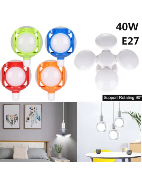 Bec pliabil LED 40W minge de fotbal red-mag.ro