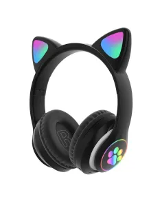 Casti audio Wireless, urechi de pisica, iluminare 2