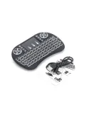 Tastatura iluminata Wireless I8 Air Mouse cu touchpad red-mag.ro