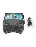 Tastatura iluminata Wireless I8 Air Mouse cu touchpad red-mag.ro