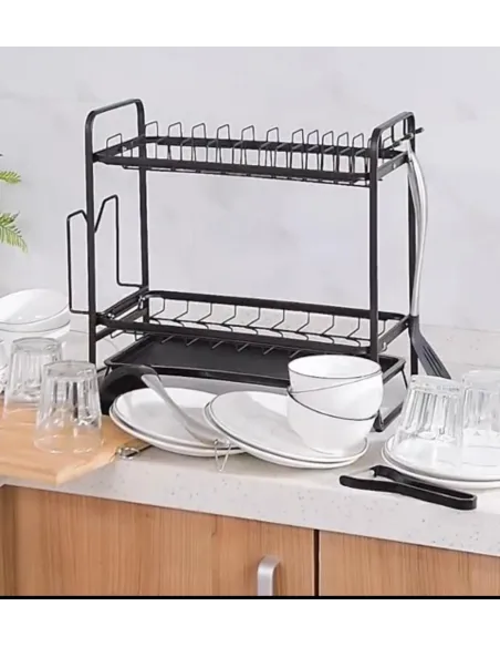 Suport vase vintage cu tavita de uscare Dish