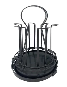 Suport pahare din metal, pentru 6 pahare, 23 cm 2