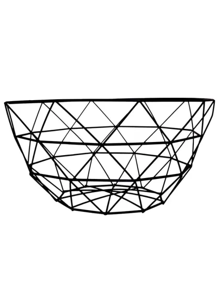 Cos de fructe rotund metalic, diametru 27 cm