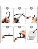 Kit pentru racit terasa, cu vapori de apa, furtun de 20 m si 20