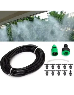 Kit pentru racit terasa, cu vapori de apa, furtun de 10 m si 10 2