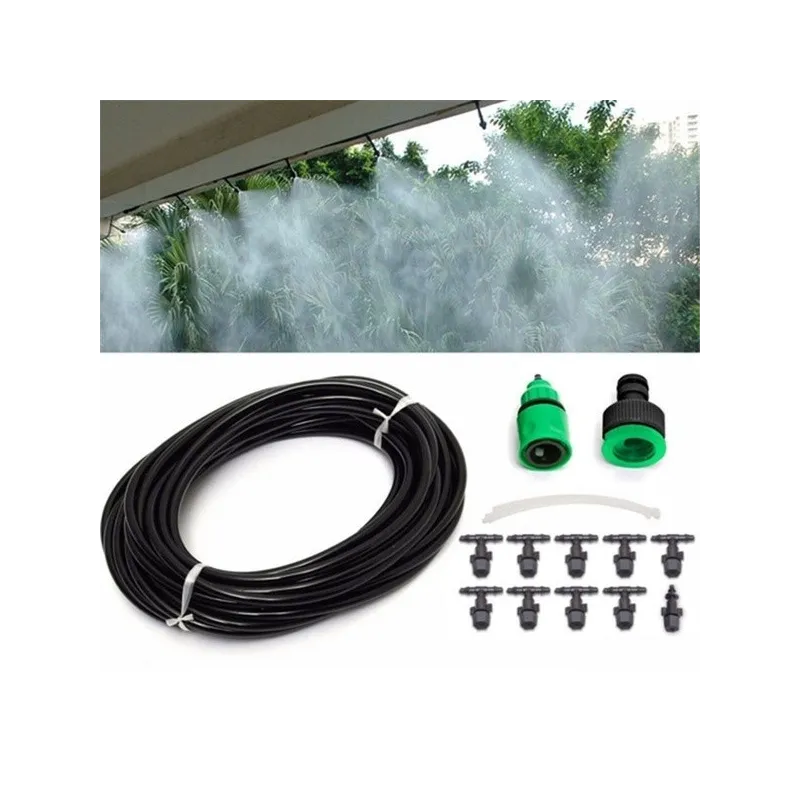 Kit pentru racit terasa, cu vapori de apa, furtun de 20 m si 20