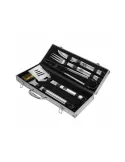 Set 5 ustensile din inox pentru gratar cutie din