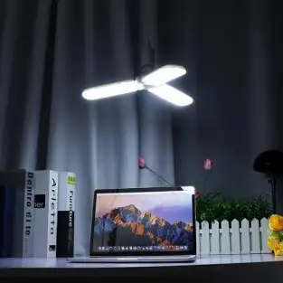 Lampa LED cu 3 brate mobile ajustabile, E27 6500K 45W, Alb Rece 2