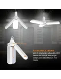 Lampa LED cu 3 brate mobile ajustabile, E27 6500K 45W, Alb Rece
