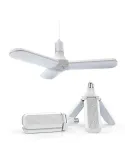Lampa LED cu 3 brate mobile ajustabile, E27 6500K 45W, Alb Rece