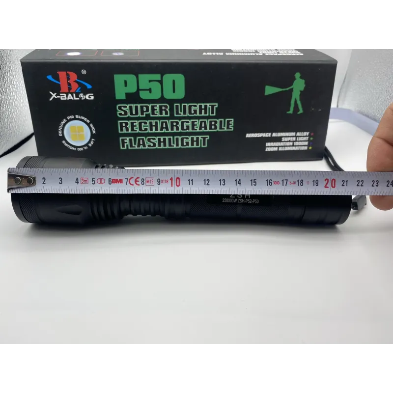 Lanterna Led P50 2021,Zoom, 3 moduri 2 acumulatori 18650