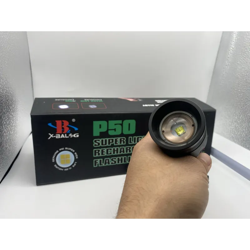 Lanterna Led P50 2021,Zoom, 3 moduri 2 acumulatori 18650