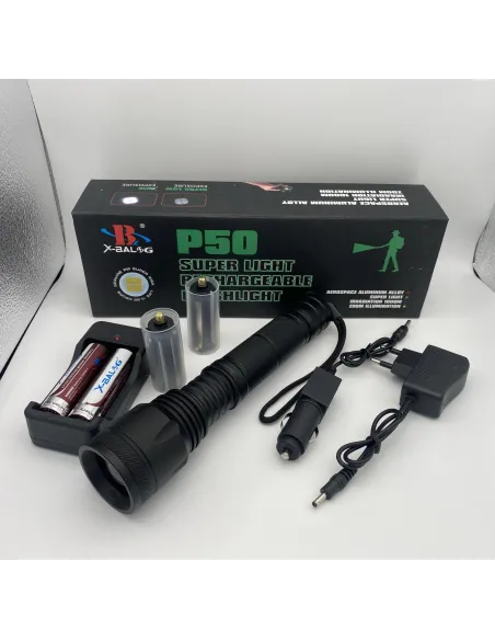 Lanterna Led P50 2021,Zoom, 3 moduri 2 acumulatori 18650