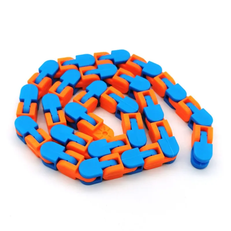 Set 2 x Jucarie Chain Bracelet Snake Puzzle, diverse culori