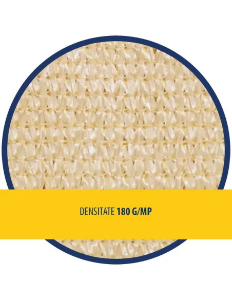 PLASA UMBRIRE 180 G/MP, 3 x 3 M, CREM, 4 INELE red-mag.ro