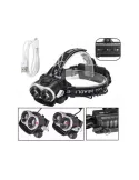 Lanterna cap LED CREE IPX-6, 2 x Acumulator 18650, USB