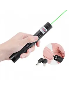 Laser Led Verde HY 303, 2 capete, Raza 1km 2