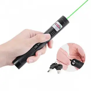 Laser Led Verde HY 303, 2 capete, Raza 1km 2