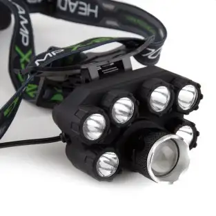 Lanterna de cap 7 Led Xt6 Cree, 2 Acumulatori 3,7v