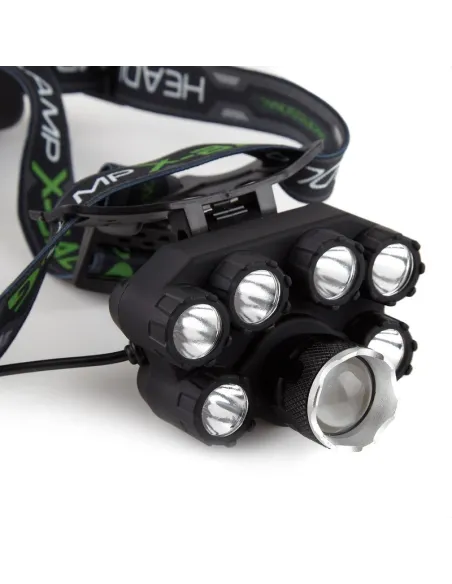 Lanterna de cap 7 Led Xt6 Cree, 2 Acumulatori 3,7v