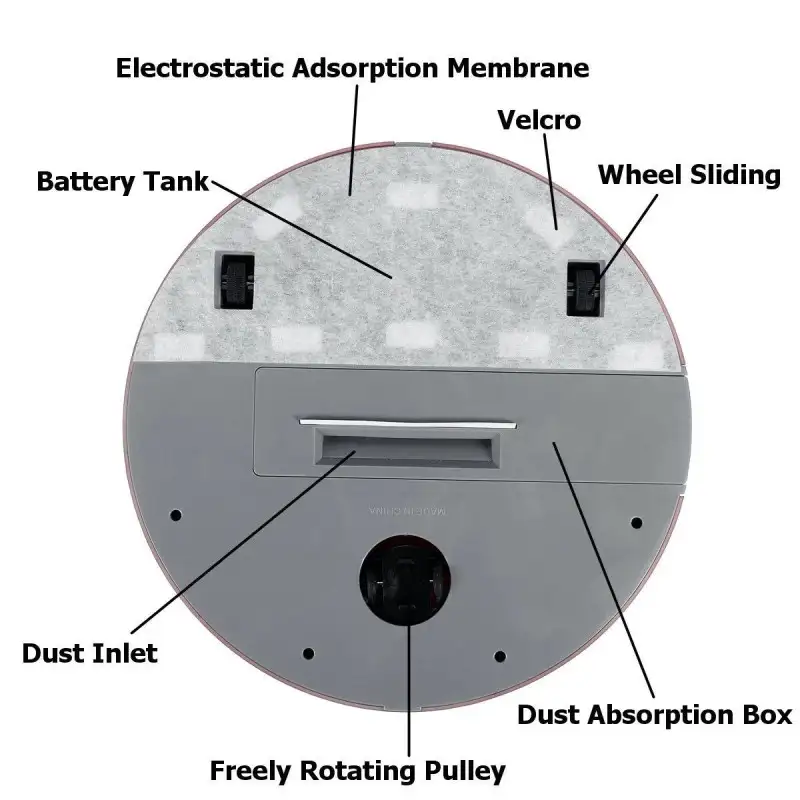 Robot aspirator smart 3 in 1, Ximeijie, Negru, 230x230x62 mm