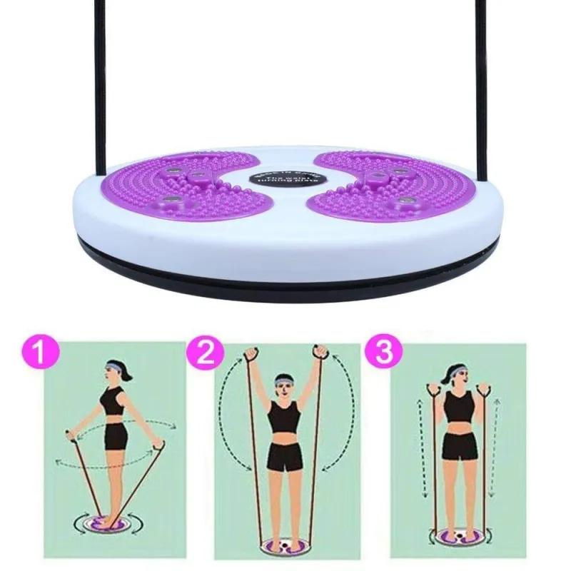 Disc rotativ cu corzi pentru fitness, Waist Twisting