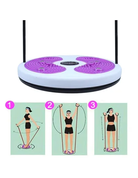 Disc rotativ cu corzi pentru fitness, Waist Twisting