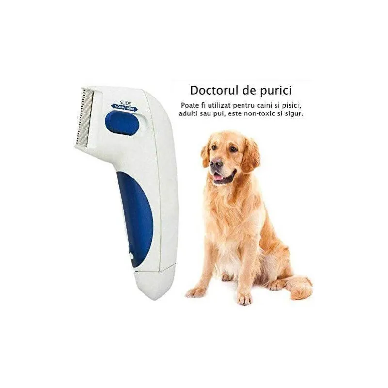Pieptene de purici, pentru caini si pisici - Flea Doctor