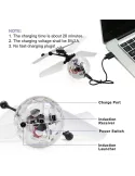 Bila Flying Ball elicopter cu inducție cu infraroșu si lumini