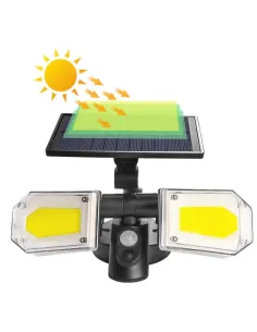 Proiector solar dublu 130 COB cu senzor de miscare, ip 65