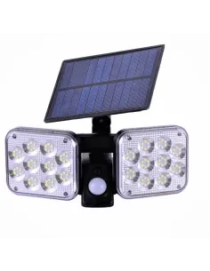 Proiector solar dublu 120 LED SMD cu senzor de miscare, ip 65