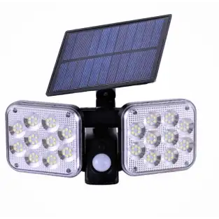 Proiector solar dublu 120 LED SMD cu senzor de miscare, ip 65