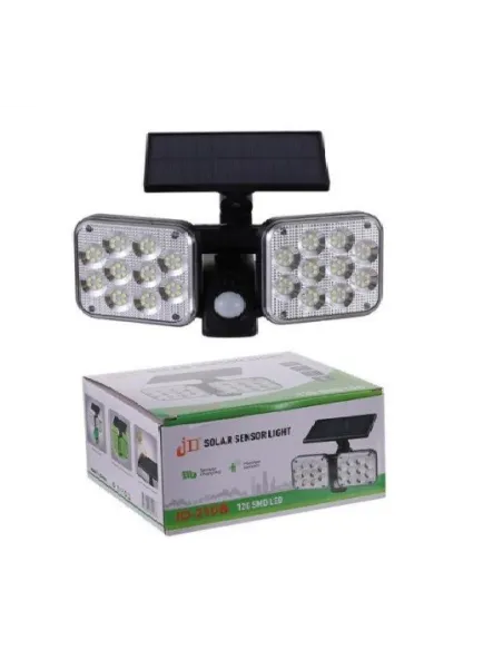 Proiector solar dublu 120 LED SMD cu senzor de miscare, ip 65