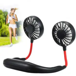 Mini ventilator portabil pentru gat, alimentare USB 2