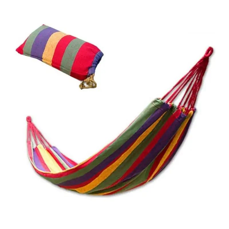 Hamac multicolor textil 180x80cm, cu husa de transport