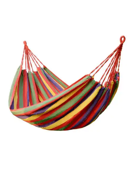Hamac multicolor textil 180x80cm, cu husa de transport